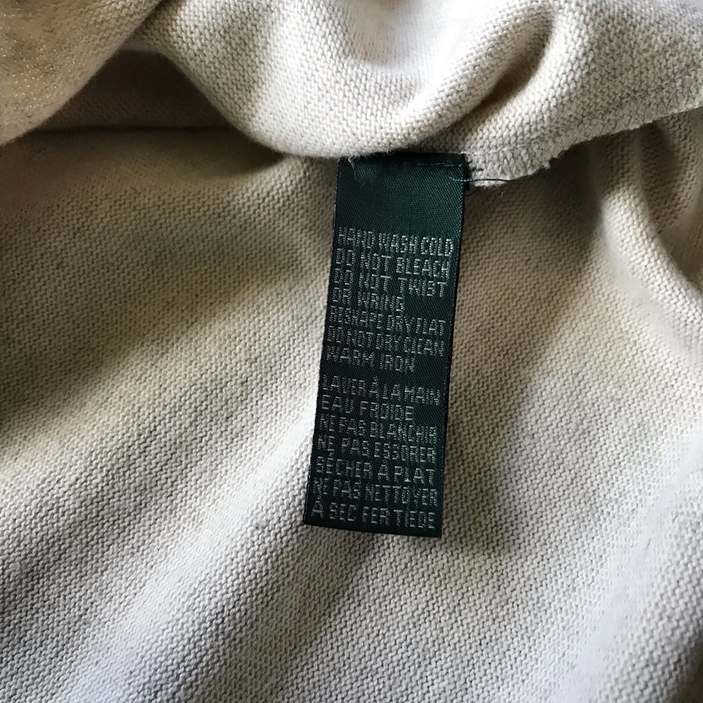 LAUREN RALPH LAUREN LINEN BLEND BUTTON DOWN DRESS - Picture 5 of 6